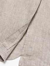 billiga Herrarnas Elite Ytterkläder-Herr Kavajjacka Bröllop Årsdag Fest Sommar Vår 100% Linne Linne Ensfärgat Enkelknäppt med Ett Knapphål Blazer Vit Marinblå Blå Beige
