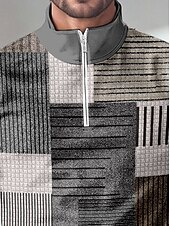 preiswerte Herrengolfkleidung-Herren poloshirt Grau Langarm Shirt Golfkleidung, Kleidung, Outfits, Kleidung