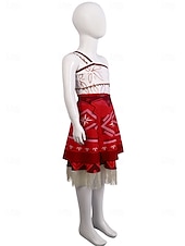cheap Girls&#039; Costumes-Moana Princess Moana Dress Costume Movie TV Theme Costumes Movie Cosplay for Girls&#039; Kid&#039;s Carnival Children&#039;s Day World Book Day Party Birthday Beach