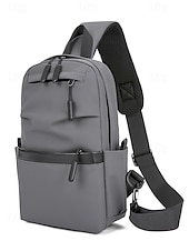 levne Pánské tašky-Pánské Crossbody kabelka Taška přes rameno Na rameno Nylon Venkovní Běžné / Denní Zip Více kapes Velká kapacita Lehká váha Pevná barva Černá Modrá Šedá