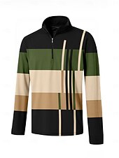 preiswerte Herrengolfkleidung-Herren poloshirt Armeegrün Langarm Shirt Golfkleidung, Kleidung, Outfits, Kleidung