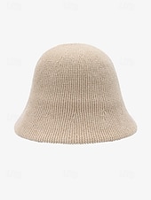 cheap Women&#039;s Hats-Women&#039;s Knitted Bucket Hat, Soft Warm Winter Hat for Casual Outings and Travel