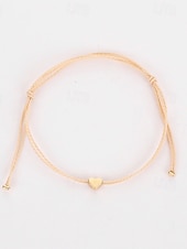billiga Armband och armringar-Dam vävstol Armband Fint Hjärta Elegant Stylish Harts Armband Smycken Rosa Till Fest