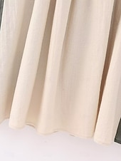 billiga Bohemklänningar-Dam Mini klänning Vardagsklänning A linjeklänning Boho-klänning bohemliv Ledigt Semester Dagligen Normal Blommig 3/4 ärm V-hals Beige Vår Höst