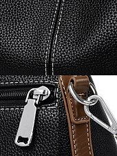 economico Borse a Tracolla-borsa hobo in similpelle verde con dettagli marroni, due tracolle regolabili per diversi stili di trasporto, versatile borsa a tracolla e a spalla per donna, ideale per lavoro, viaggi e uso quotidiano