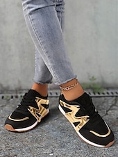 cheap Women&#039;s Sneakers-Women&#039;s Rose Pink Colorblock Athletic Sneakers with Mesh Design Accents - Stylish Casual Shoes for Running and Everyday Wear