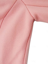 cheap Coats &amp; Trench Coats-Women&#039;s Winter Coat Winter Jacket Outdoor Street Daily Fall Winter Long Coat Regular Fit Warm Breathable Comtemporary Stylish Jacket Long Sleeve Solid Color with Pockets Pink