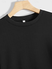 economico Negozio Grafico Felpe &amp; Cappucci-Per donna Pop art Informale Manica lunga Girocollo Top regolari Strada Da giorno Stampa Nero Verde Cachi Autunno Inverno