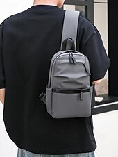 levne Pánské tašky-Pánské Crossbody kabelka Taška přes rameno Na rameno Nylon Venkovní Běžné / Denní Zip Více kapes Velká kapacita Lehká váha Pevná barva Černá Modrá Šedá
