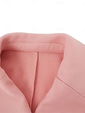 cheap Coats &amp; Trench Coats-Women&#039;s Winter Coat Winter Jacket Outdoor Street Daily Fall Winter Long Coat Regular Fit Warm Breathable Comtemporary Stylish Jacket Long Sleeve Solid Color with Pockets Pink