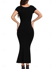 tanie bielizna modelująca-Damskie Gorset profilujący Majtki wyszczuplające SiateczkaNightwearNylon Solidne kolory Czarny Wiosna i lato Jesień i zima