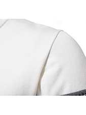 cheap Men&#039;s Golf Clothing-Men&#039;s Sweater White Dark Navy Navy Blue Long Sleeve Top Golf Attire Clothes Outfits Wear Apparel