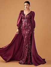 cheap RED-3 Piece Mother of the Bride Dress Elegant Simple V Neck Tea Length Satin Lace Short Sleeve 3/4 Length Sleeve with Lace