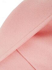 cheap Coats &amp; Trench Coats-Women&#039;s Winter Coat Winter Jacket Outdoor Street Daily Fall Winter Long Coat Regular Fit Warm Breathable Comtemporary Stylish Jacket Long Sleeve Solid Color with Pockets Pink