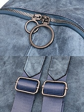 preiswerte Mode Rucksäcke-Wandelbarer Damen-Rucksack aus Kunstleder in Braun mit verstellbaren Riemen, mehreren Tragevarianten und Reißverschlusstaschen – ideal für Reisen, Arbeit und den täglichen Gebrauch