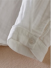olcso Boho felsők-Női Boho ing Napi Stílusos Modern Virágos Virág Normál felsők Hosszú ujj Püspök Szögletes Hímzett Előírásos öltözék Bálint nap Munka Napi Fehér Tavasz, Ősz, Tél, Nyár