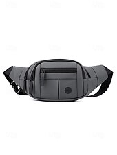 levne Pánské tašky-pánská zelená fanny pack taška do pasu s nastavitelným popruhem, několika kapsami na zip a kompaktním designem – ideální pro cestování, outdoorové aktivity a každodenní použití