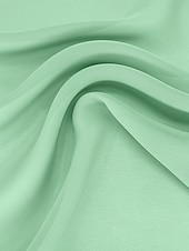 preiswerte Bodenlänge-Kleid  Kolonne Kleid Brautmutter Kleid Formell Elegantes Juwelenhals Bodenlang Chiffon Lange Ärmel mit Applikationen Einfarbig