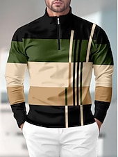 preiswerte Herrengolfkleidung-Herren poloshirt Armeegrün Langarm Shirt Golfkleidung, Kleidung, Outfits, Kleidung