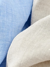 billiga Herrarnas Elite Ytterkläder-Herr Kavajjacka Bröllop Årsdag Fest Sommar Vår 100% Linne Linne Ensfärgat Enkelknäppt med Ett Knapphål Blazer Vit Marinblå Blå Beige
