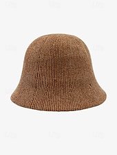 cheap Women&#039;s Hats-Women&#039;s Knitted Bucket Hat, Soft Warm Winter Hat for Casual Outings and Travel