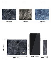 お買い得  ウォレット-男性用 RFID ブロック フェイクレザー 二つ折り財布、カジュアルや普段使いに最適なスリムでスタイリッシュなデザイン、ブラック ブルー グレー