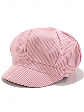 economico Cappelli da donna-berretto da donna in velluto a coste, stile vintage, morbido e confortevole, disponibile in vari colori, ideale per outfit casual, autunno e inverno