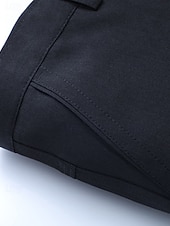 ieftine Subţire-Bărbați Costume Pantaloni Pantaloni de costum Buzunar Picior drept Simplu Purtabil Rezistent la riduri Lungime totală Nuntă Afaceri Zilnic Modă De Bază Negru Gri Deschis Micro-elastic