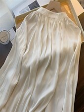 billige Kvinne Enkle Topper-Dame Skjorte Helfarge Elegant Stilfull Fritid Langermet Høyhalset Vanlige topper Arbeid Daglig Ut på byen Svart Blå Kakifarget Beige Sommer Vår Høst
