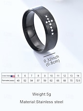 baratos Jóias Masculinas-anéis de cruz de aço inoxidável masculinos com incrustações de strass, joias cristãs duráveis, ideais para uso diário, igreja e presentes