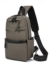 levne Pánské tašky-Pánské Crossbody kabelka Taška přes rameno Na rameno Nylon Venkovní Běžné / Denní Zip Více kapes Velká kapacita Lehká váha Pevná barva Černá Modrá Šedá