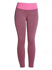 halpa Jooga-leggingsit ja sukkahousut-Naisten Joogahousut Jooga leggingsit Tilkkutäkki Perus Vatsatuki Peppua kohottava Korka vyötärö Jooga Kuntosaliharjoitus Pilates 3/4-pituiset leggingsit Pyöräily Sukkahousut Muoti Musta Sininen Fuksia