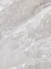 economico Abiti bianchi-Abiti da sposa abito A-Line collo a barca maniche lunghe asimmetrico abiti da sposa in satin con pieghe mono colore