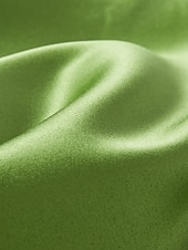 preiswerte GRÜN-Meerjungfrau Abendkleid Elegantes Kleid Formelle Sweep  Brush Train Lange Ärmel Hoher Hals Satin mit Perlen Pailletten