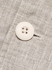 billiga Herrarnas Elite Ytterkläder-Herr Kavajjacka Bröllop Årsdag Fest Sommar Vår 100% Linne Linne Ensfärgat Enkelknäppt med Ett Knapphål Blazer Vit Marinblå Blå Beige