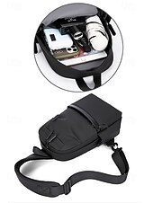 levne Pánské tašky-Pánské Crossbody kabelka Taška přes rameno Na rameno Nylon Venkovní Běžné / Denní Zip Více kapes Velká kapacita Lehká váha Pevná barva Černá Modrá Šedá