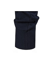 cheap Men&#039;s Golf Clothing-Men&#039;s Sweater White Dark Navy Navy Blue Long Sleeve Top Golf Attire Clothes Outfits Wear Apparel