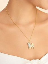 cheap Necklaces &amp; pendants-Necklace Chrome Women&#039;s Fashion Cute Classic Animal Cute Lovely Geometric Necklace For Daily