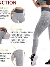halpa Jooga-leggingsit ja sukkahousut-Naisten Joogahousut Jooga leggingsit Tilkkutäkki Perus Vatsatuki Peppua kohottava Korka vyötärö Jooga Kuntosaliharjoitus Pilates 3/4-pituiset leggingsit Pyöräily Sukkahousut Muoti Musta Sininen Fuksia