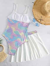 abordables Robes de bain-Femme Maillots de Bain Monokini Robe de Bain Maillot de bain Dos Nu Contrôle du Ventre Taille haute Mince Vacances Tenues de plage A Ombre Col en U Sans Manches Maillots de bain