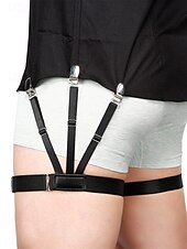 お買い得  メンズネクタイ＆蝶ネクタイ-滑り止めクリップ付きの男性用調節可能なシャツステイ、ビジネス、フォーマルウェア、日常使用に適した伸縮性のあるガータースタイルのシャツホルダー