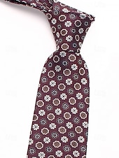 baratos Gravatas masculinas e gravatas borboleta-gravatas masculinas vintage com estampa floral e paisley – conjunto elegante de gravatas de seda para casamentos, eventos formais e roupas de escritório