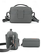 economico Borselli da uomo-borsa a tracolla in nylon impermeabile con più scomparti con cerniera, borsa a tracolla leggera per uomo, perfetta per viaggi, lavoro e attività all&#039;aperto, verde militare, blu scuro