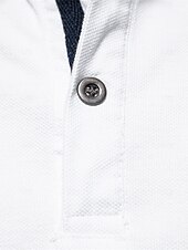 abordables Polo Élite para Hombres-Hombre polo de punto polo de negocios Formal Trabajo Cuello Vuelto Manga Corta Geométrico Botones Verano Negro Blanco Azul Piscina Gris polo de punto