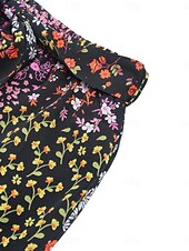baratos perna larga e cintura alta-Mulheres Perna larga chinês Moda Roupa de rua Comprimento total Cintura Alta Leopardo Bolsos Cintura elástica Estampado Confortável Macio Micro-Elástica Ao ar livre Rua Preto Verão Primavera Normal