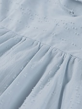abordables concevoir des robes en coton et lin-Femmes Robe Midi Robes en coton et lin Robe Décontractée Basique Occasionnel Vacances Quotidien Coupe régulière Uni Manche 3/4 Col en V Noir Blanche Vert Claire Bleu clair Été