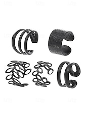 cheap Women&#039;s Earring-Gold Ear Cuff Set – Non-Piercing Alloy Ear Wraps with Unique Design, Minimalist Style for Women, Perfect for Parties, Everyday Wear and Gifts