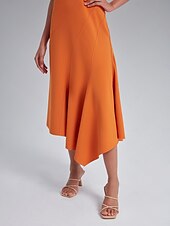 cheap Chiffon Dress-Asymmetric Sweetheart Neckline Dress