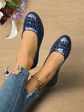 ieftine Pantofi Joși de Damă-pantofi dama din piele lacuita cu model crocodil – pantofi eleganti si confortabili pentru tinuta de birou si ocazii formale