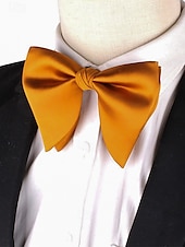 cheap Men&#039;s Ties &amp; Bow Ties-Men&#039;s Burgundy Satin Bow Tie – Classic Formal Wedding &amp; Party Accessory